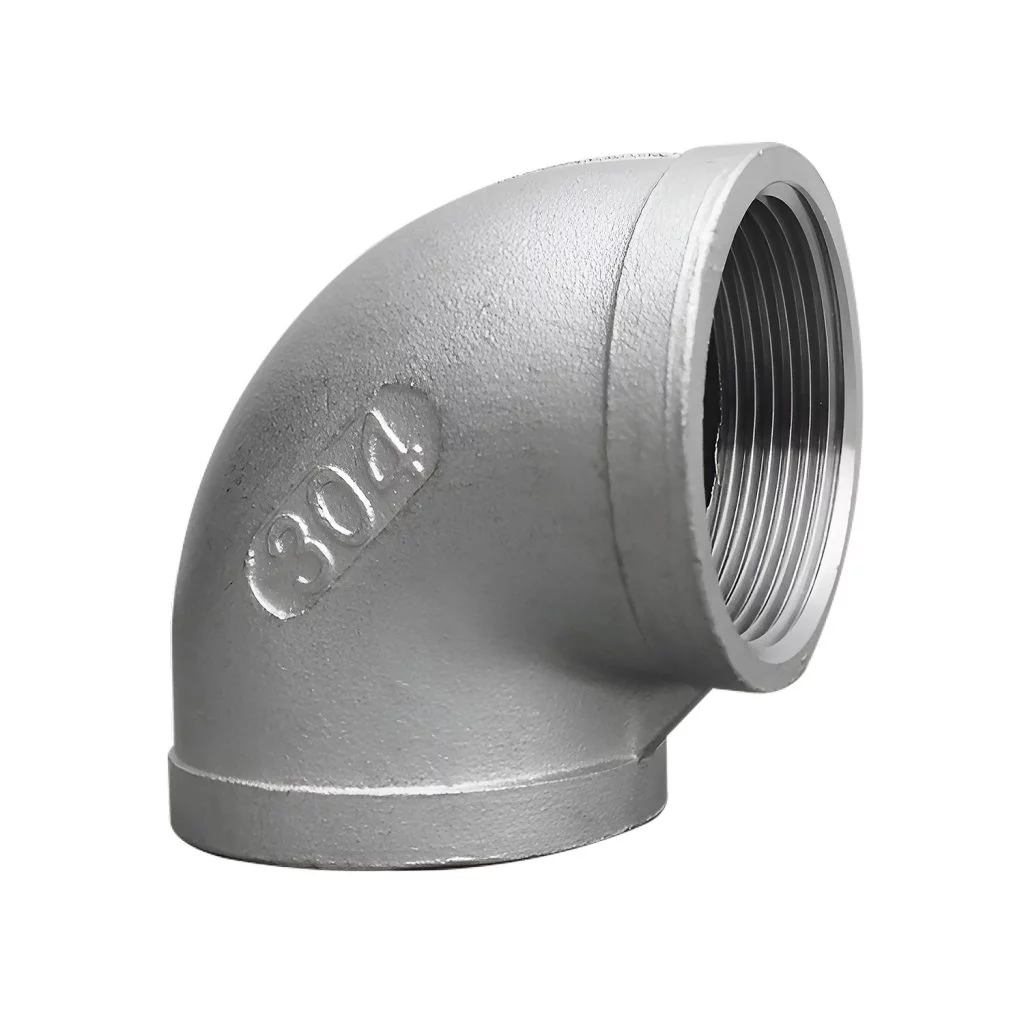codo x 90° acero inoxidable rosc. c-304