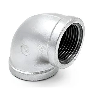 codo x 90° fierro galvanizado rosc.