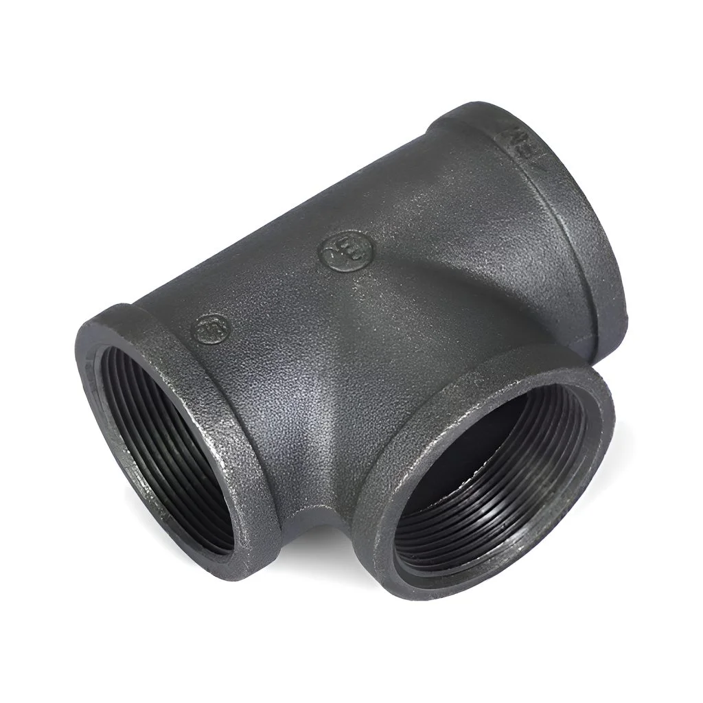 tee fierro negro rosc.