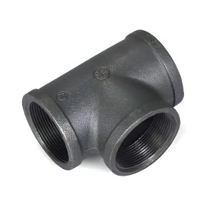 tee fierro negro rosc.