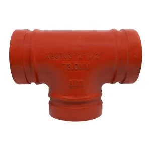 tee reductora ranurado 300 psi ul/fm jtpr