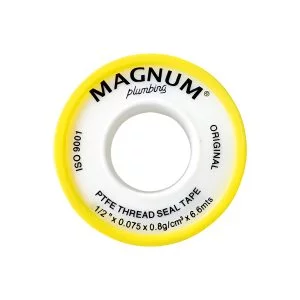 teflon amarillo 1/2" para gas magnum