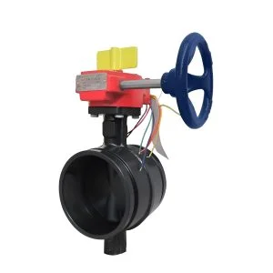 valv. mariposa ranurado c / switch fierro ductil 300 psi ul/fm flowcom